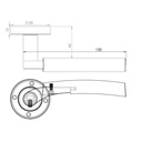 HT Rose Designer Door Handle 200