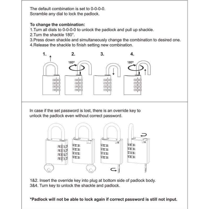 Federal Padlock Combination 40mm RB40C-OR