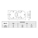Federal Padlock Shackleless Hasp & Padlock 4060 Series