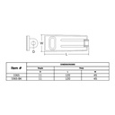 Federal Hasp & Staple 120x45mm
