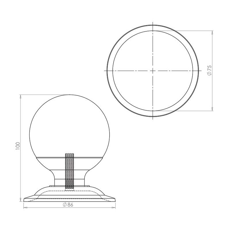 Large Centre Knob 70mm