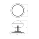 Centre Door Knob 66mm