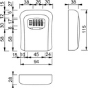 Arrone 4 Wheel Combination Key Safe