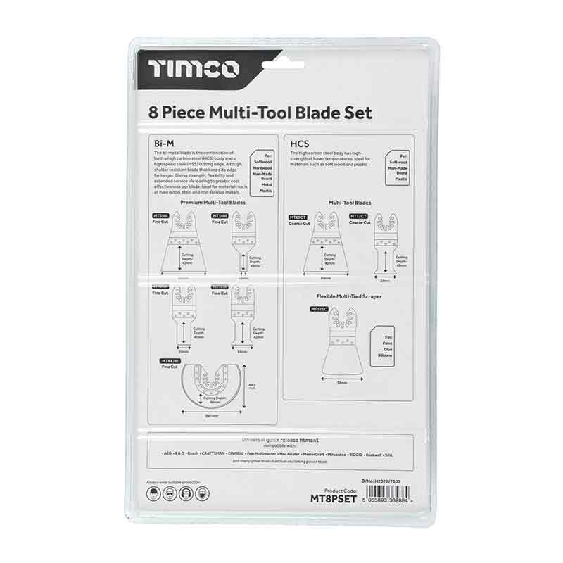 Multi Tool Sets - 8 Piece Set