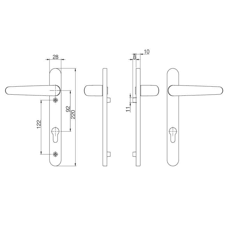 PZ92 ProLinea 220mm Backplate