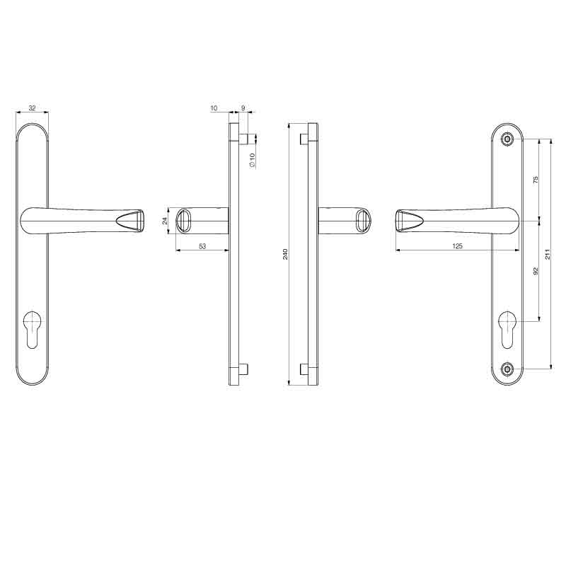 PZ92 ProLinea 240mm Backplate
