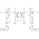 PZ92 Hoppe Atlanta Long Backplate 220mm 122 c/c