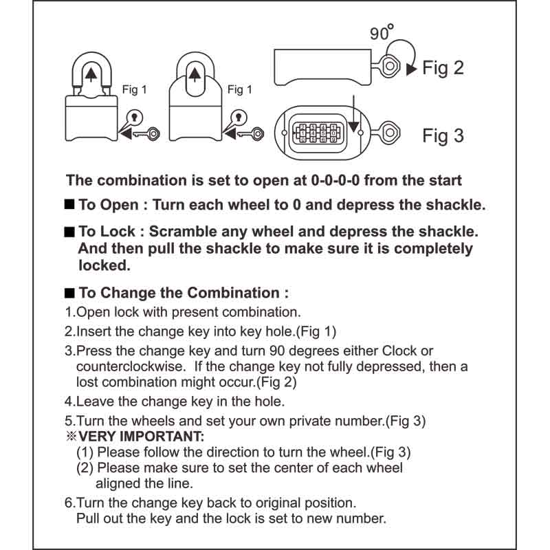 Federal Padlock SR60P Hardened steel Combination 62mm