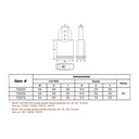 Federal Padlock 722 CA6CK Solid Steel Padlock 54mm