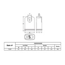 Federal Padlock 730P CA6CK Solid Steel 61mm
