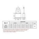 Federal Padlock SF60R Brass Padlock 60mm