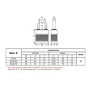 Federal Padlock 8102 CA6CK High Security A Plus Padlock 44mm