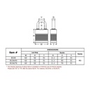 Federal Padlock 8104 CA6CK High Security A Plus 63mm
