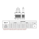 Federal 8103 CA6CK High Security A Plus Padlock 50