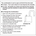 Federal Padlock NSRB50R Brass Combination Lock 52mm