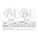 Federal Padlock SX400-LFIC Shackleless Padlock 73mm