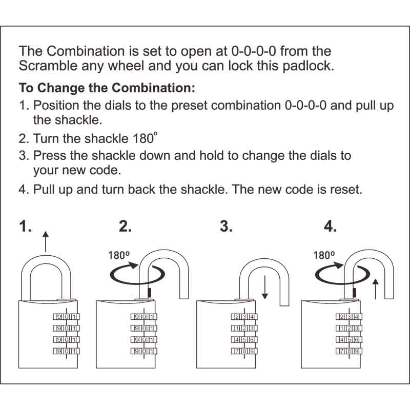 FEDERAL PADLOCK RB40 Combination 40mm