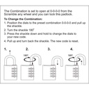 FEDERAL PADLOCK RB40 Combination 40mm