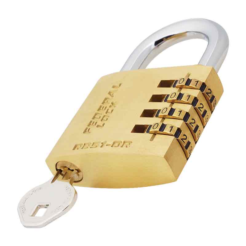 Federal Padlock RB51-OR Combination 50mm