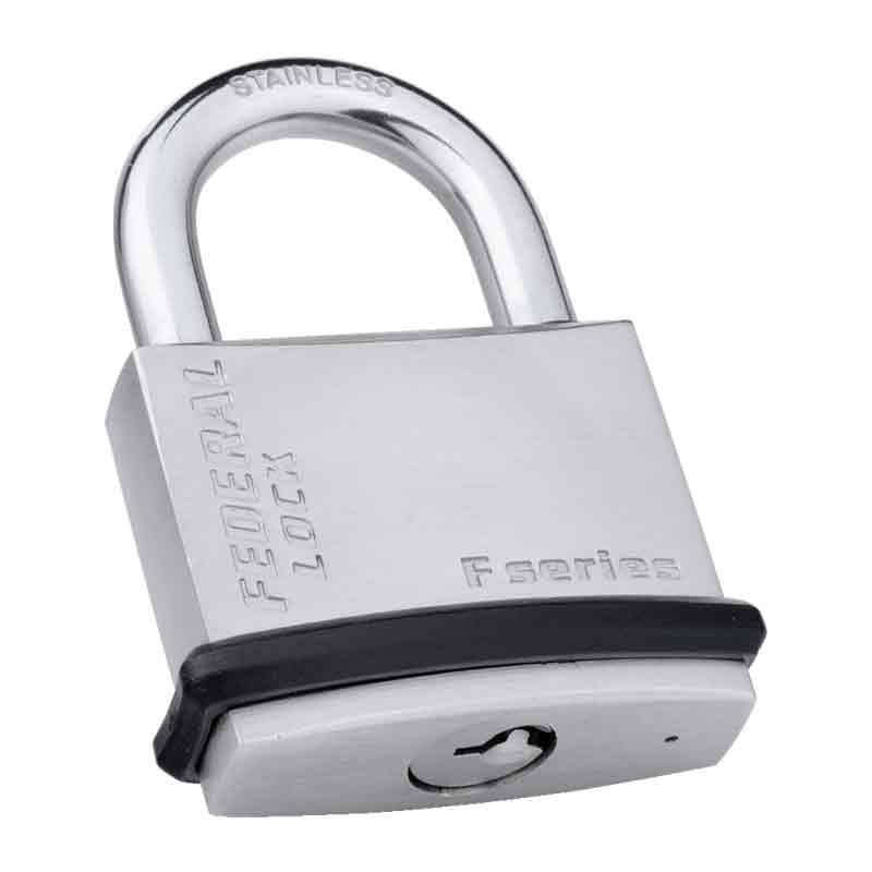 Federal Padlock F40NPS Satin Nickel plated Padlock 40mm