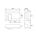 Rollerbolt Nightlatch 60mm