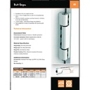 Pencil Butt Hinge -  Angled 115mm with 2D adj