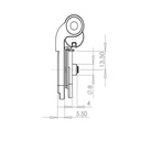 Yale Trojan 3D Composite Door Hinge