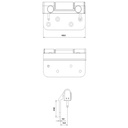 Challenger Composite Door Hinge Complete