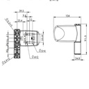 Elite uPVC Door Repair Flag Hinge 19mm