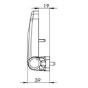 Elite uPVC Door Repair Flag Hinge 19mm