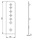 Elite Repair Flag Hinge 2mm PACKER White