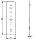 Elite Repair Flag Hinge 2mm PACKER White