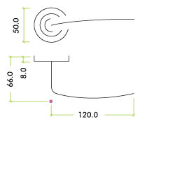 RM Cygnus Lever on Round Rose