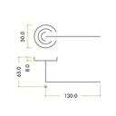 Asti lever on round rose