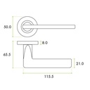 HT Rose Designer Door Handle 207