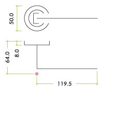 Milan Lever Screw on Rose