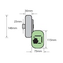 Single Point Panic Latch Lever Pad Silver