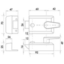 Standard Nightlatch 60mm