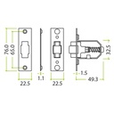 Adjustable Roller Latch 76mm