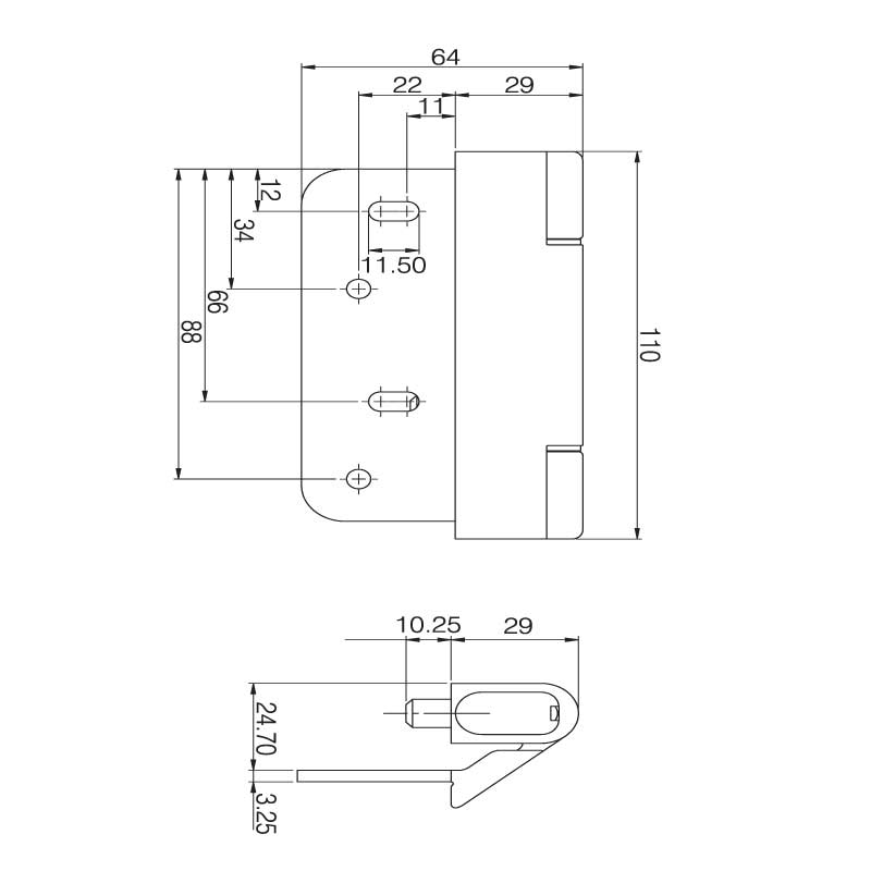 iDeal Composite Hinge Adjustable White - 022280V