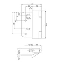 iDeal Composite Hinge Adjustable White - 022280V