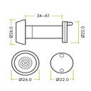 Door Viewer with Glass Lens