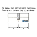 XBS 3* TS007 Security Cylinder 40 x 40