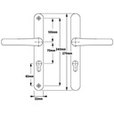 PZ92 ROTO L/L 245mm Backplate 200mm Ctr (with Springs)