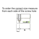 Euro Cylinder Half 10/40mm - Keyed Alike