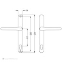 PZ117 Millenco Handle Lever/Lever- 270mm