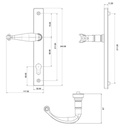 Regal Sprung Inline Lever Lever Door Handle