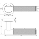 HT Rose Designer Door Handle 218