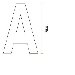 Letter - C - 75mm