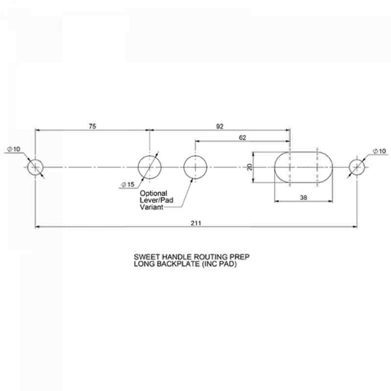 PZ92 Sweet Handle 211mm Long